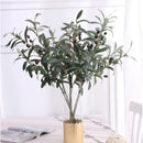 Ramas De Olivo, Plantas Artificiales, Frutas Olivo Flor Verde