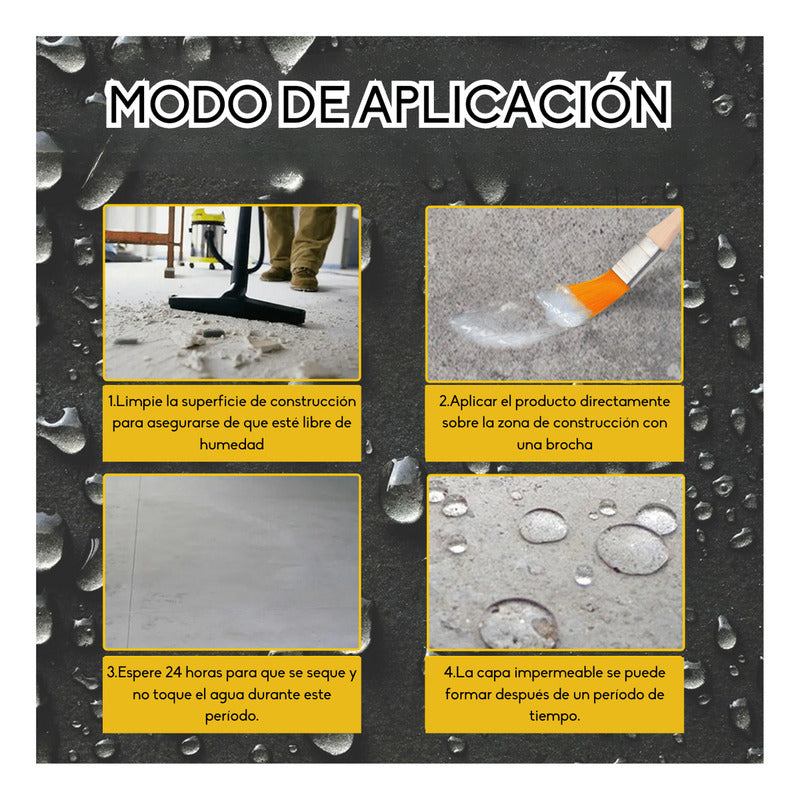 Tapagotera Sellador Impermeabilizante Líquido 300g Eq