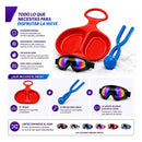 Kit Trineo Theck Nieve Lentes Molde Bola Snow Fun Azar/surtido