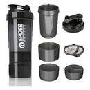 Shaker Proteina Botella Fitness Mezclador Batidos Color Blanco