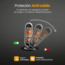 Estufa Halógena Oscilante 1200w 3 Niveles De Calor Gris