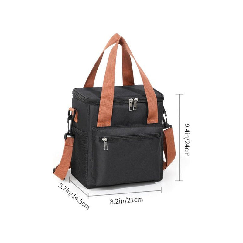 Bolso Lonchera Térmica Tela Oxford Multicolores Portátil