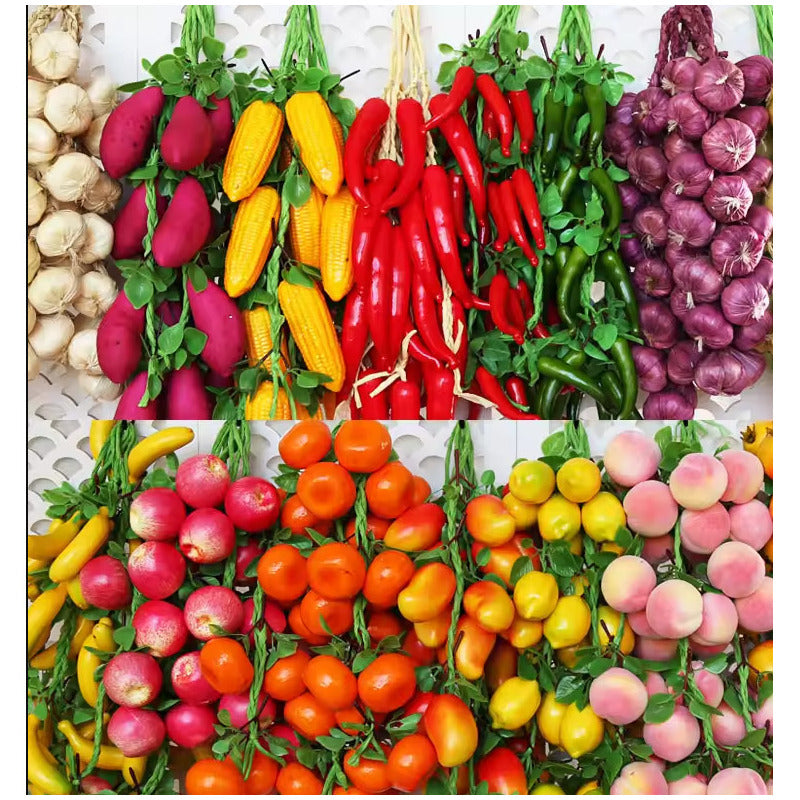 Frutas Artificiales Colgantes Decorativas