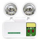 Lampara De Emergencia Theck Doble Foco Recargable Automatica Blanco