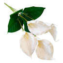 Ramo De Flores Artificiales Cala Decoración Hogar Blanco