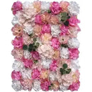 Flores Artificiales Oweru Pared,guirnalda Panel Polvo Fruta Color Rosa Int Tn