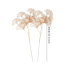 Hojas Huecas Artificiales Dorada Decorativa Vara Grande