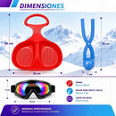 Kit Trineo Theck Nieve Lentes Molde Bola Snow Fun Azar/surtido