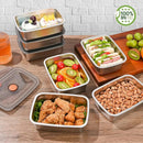 X3 Recipientes Herméticos Acero Inoxidable 1.9l Cocina