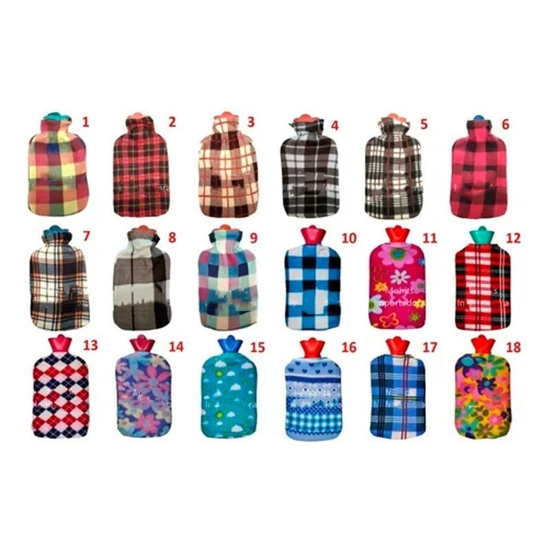 Guateros Con Funda De Polar 2 Litros Diseños Calefacción
