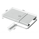 Tabla Cortadora De Queso Thek Modelo Ajustable Acero Inoxidable Corte Multigrosor Plateado