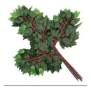 Pack De 12 Hojas Ramas Artificial Verde Follaje Ficus Arbol Verde