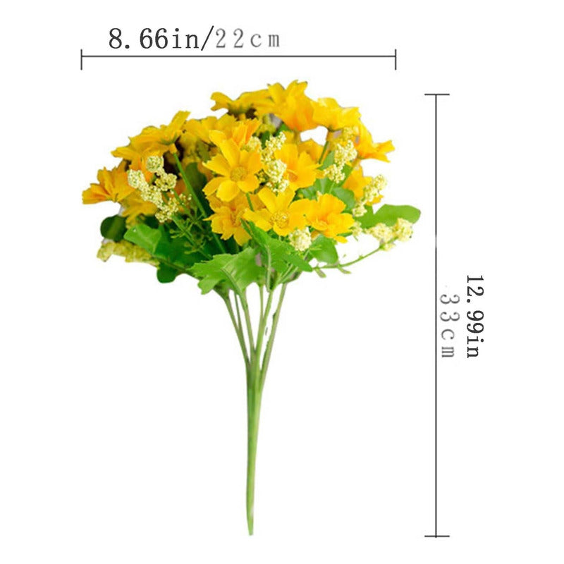 Flor Artificial Margaritas Flor Silvestre Decorativas