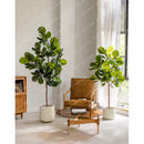 Lyrata Ficus Planta Artificial Flor Decoracion Arbol 1 8 0 M Verde Oscuro