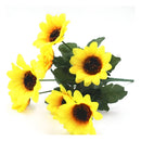 Girasoles Mini Artificiales Amarillos Plástico Eco & Deco 22 Unidades Amarillo