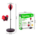 Set De Boxeo Puching Ball Niños Altura Ajustable