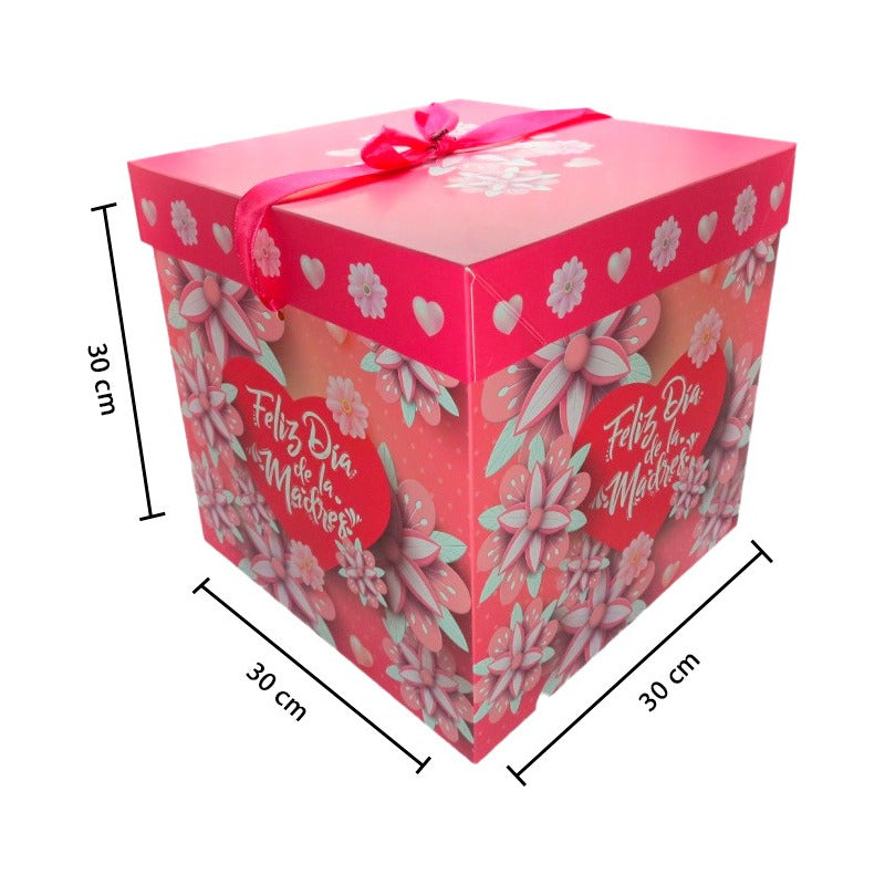 Pack X12 Caja De Regalo Día De Las Madres 30x30cm