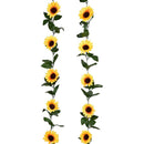 Girasol Amarillo Guirnalda  Artificial De 210 Cm Amarillo