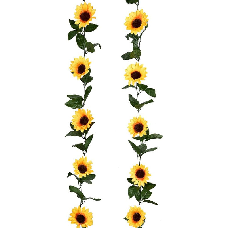 Girasol Amarillo Guirnalda  Artificial De 210 Cm