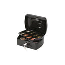 Caja De Efectivo Metálica De Seguridad Portátil Con Llaves Color Negro