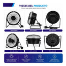 Mini Calefactor Electrico Theck 200w Portatil Bajo Consumo Negro