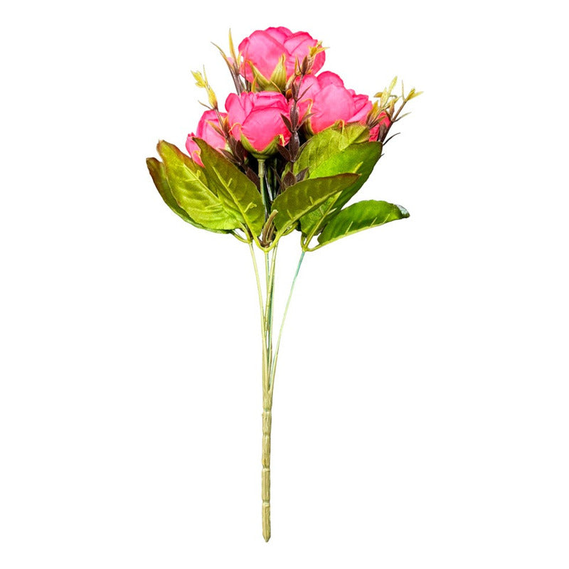 Flores Ramo De Rosas Artificiales Decoración Hogar