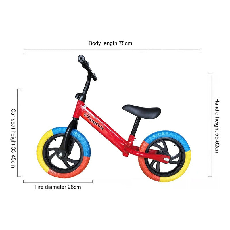 Bicicleta Equilibrio Niños Aro 12 Sin Pedal Principiantes