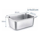 X2 Contenedor Cambro Deposito Gastronómico 26x16.5x14 1/4*15