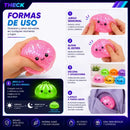 X3 Squishy Antiestrés Theck Brilla Oscuridad Color Sorpresa Azar/surtido