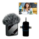 Microfonos Inalambrico Dual Para iPhone Android Camara Negro