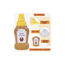 Mini Botellas Salsas Exprimibles Portátil Lonchera Pack 3 Transparente