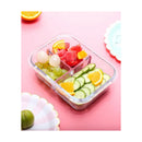 Pack 2 Contenedores Herméticos Vidrio 800ml 3 Divisiones