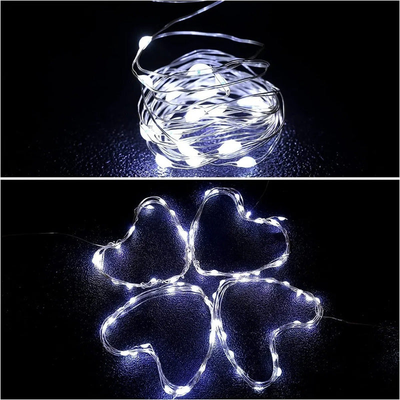 Luces Hada Corcho Alambre Micro Led Boda Decoración