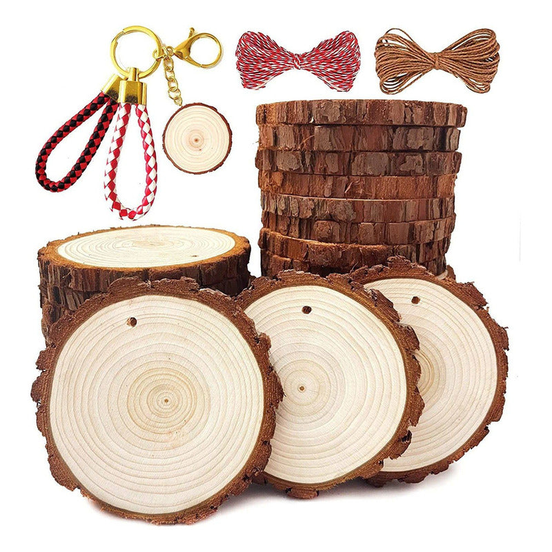 Rodajas D Madera Apariencia Natural Manualidades Navidad Etc