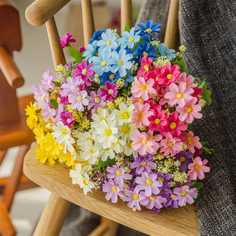 Flor Artificial Margaritas Flor Silvestre Decorativas