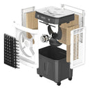 Ventilador Portátil Enfriador De Aire 120w 35l Área Gris