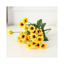 Girasoles Mini Artificiales Amarillos Plástico Eco & Deco 22 Unidades Amarillo