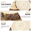 Rodajas De Madera Apariencia Natural Manualidades Navidad Et