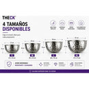 Bowl Acero Inoxidable Martillado Theck 21x13 Cocina Premium Plateado