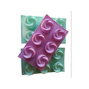 Molde Silicona Grande 6x Flor Rosa Espiral Repostería Manual Rosa