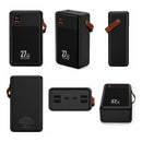 Power Bank Theck 80000mah 27w Carga Rapida Pantalla Led Negro