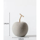 Manzanas De Ceramica Porcelana Color Mate Elegante Amarillo