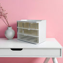 Caja Organizadora De Escritorio Con Cajones Para Papelería