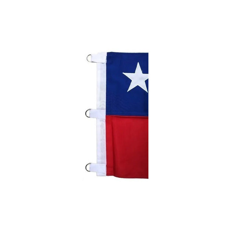 Bandera Chilena 90 X 135 Cms Genero Tela Trevira Reforzada