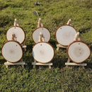 Rodajas De Madera Apariencia Natural Manualidades Navidad Et