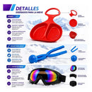 Trineo Nieve Theck Infantil Con Lentes Y Molde Para Bolas Ki Surtido/azar