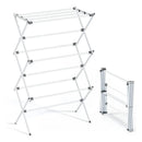 Tendedero Plegable 3 Niveles Metal Ropa Multifunción Blanco