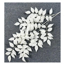 Flores Artificiales Ramo Hoja Rowan Ramo De Rusco Italiano Blanco
