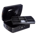 Caja Fuerte Metálica Acero Inoxidable Negro Con Llave Para Dinero Negro-269003