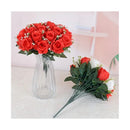 Ramo De 18 Rosas E Ilusiones Ramo Frondoso Grande Vistoso Rojo